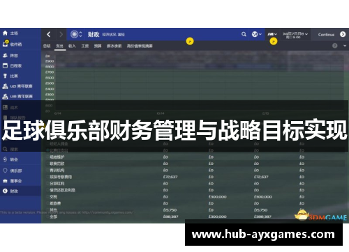 足球俱乐部财务管理与战略目标实现